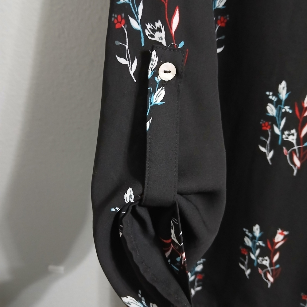 Floral Black Blouse - Picture 7 of 13